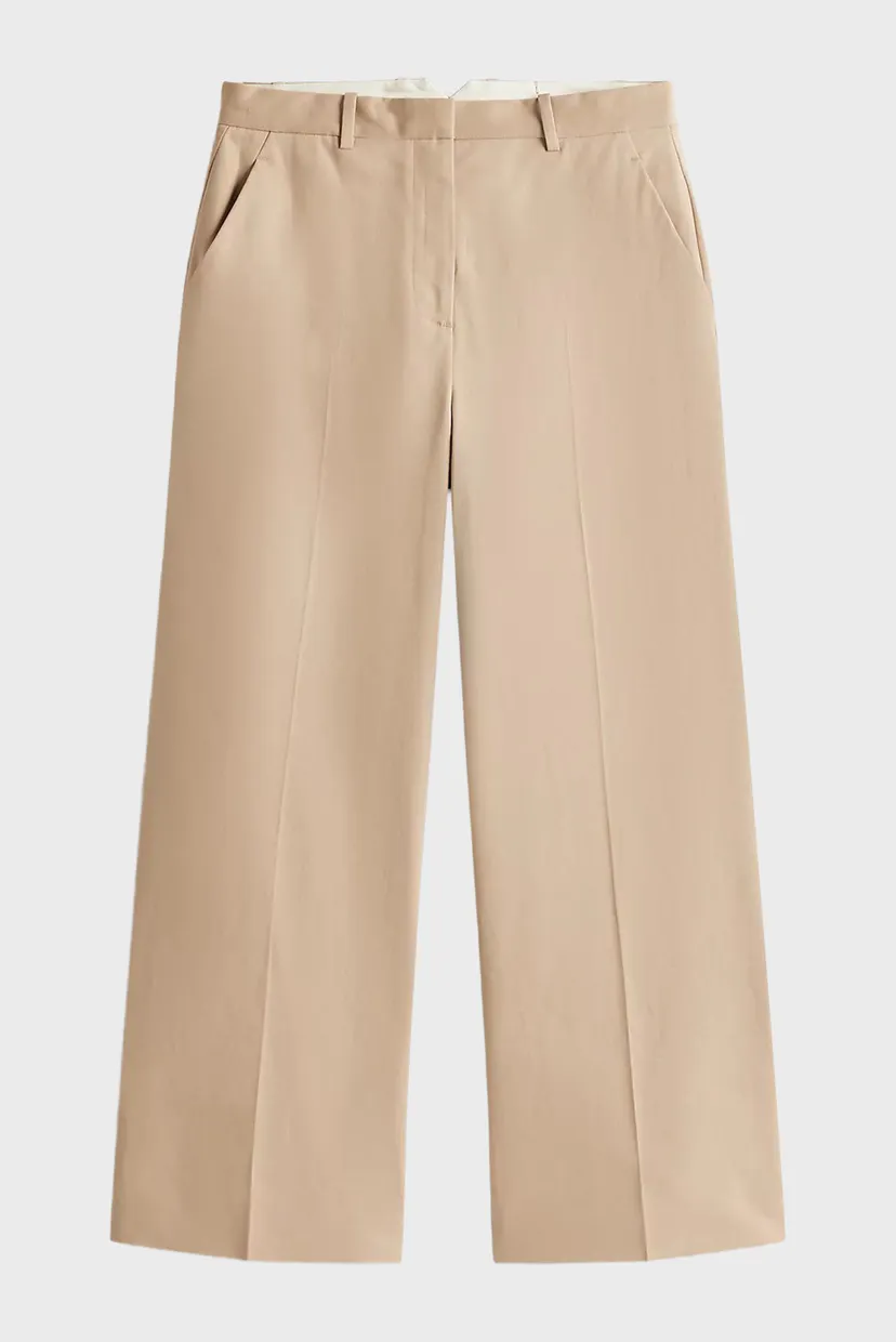 Штаны/COTTON WIDE LEG ANKLE CHINO PANT 6