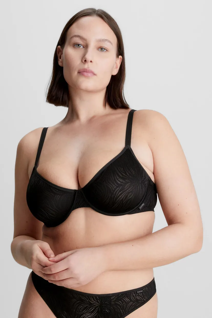 Женский черный бюстгальтер UNLINED DEMI 3