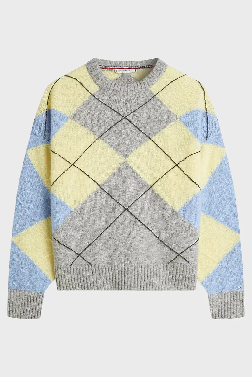 Свитер ALPACA BLEND ARGYLE C-NK LS SWT 5