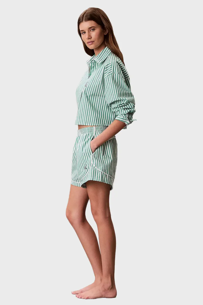 Ночная рубашка CK GRAPHIC CROPPED POPLIN SHIRT 3