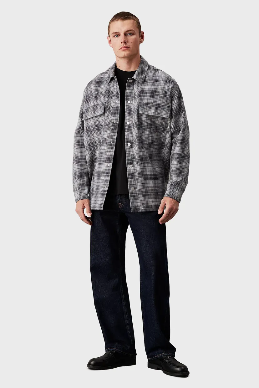 Мужская рубашка в клетку CHECK OVERSHIRT 4
