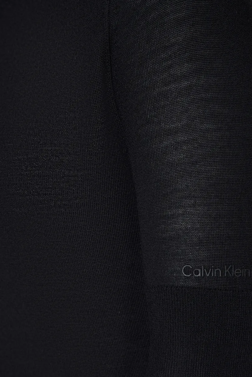 Женский черный шерстяной гольф EXTRA FINE WOOL 8