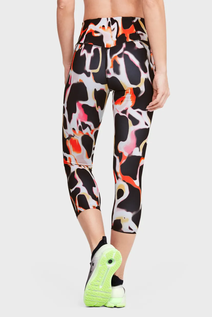 Женские спортивные капри с принтом UA Rush Electric Printed Crop 3