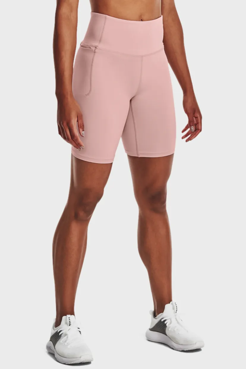 Женские розовые шорты UA Meridian Bike Short 7
