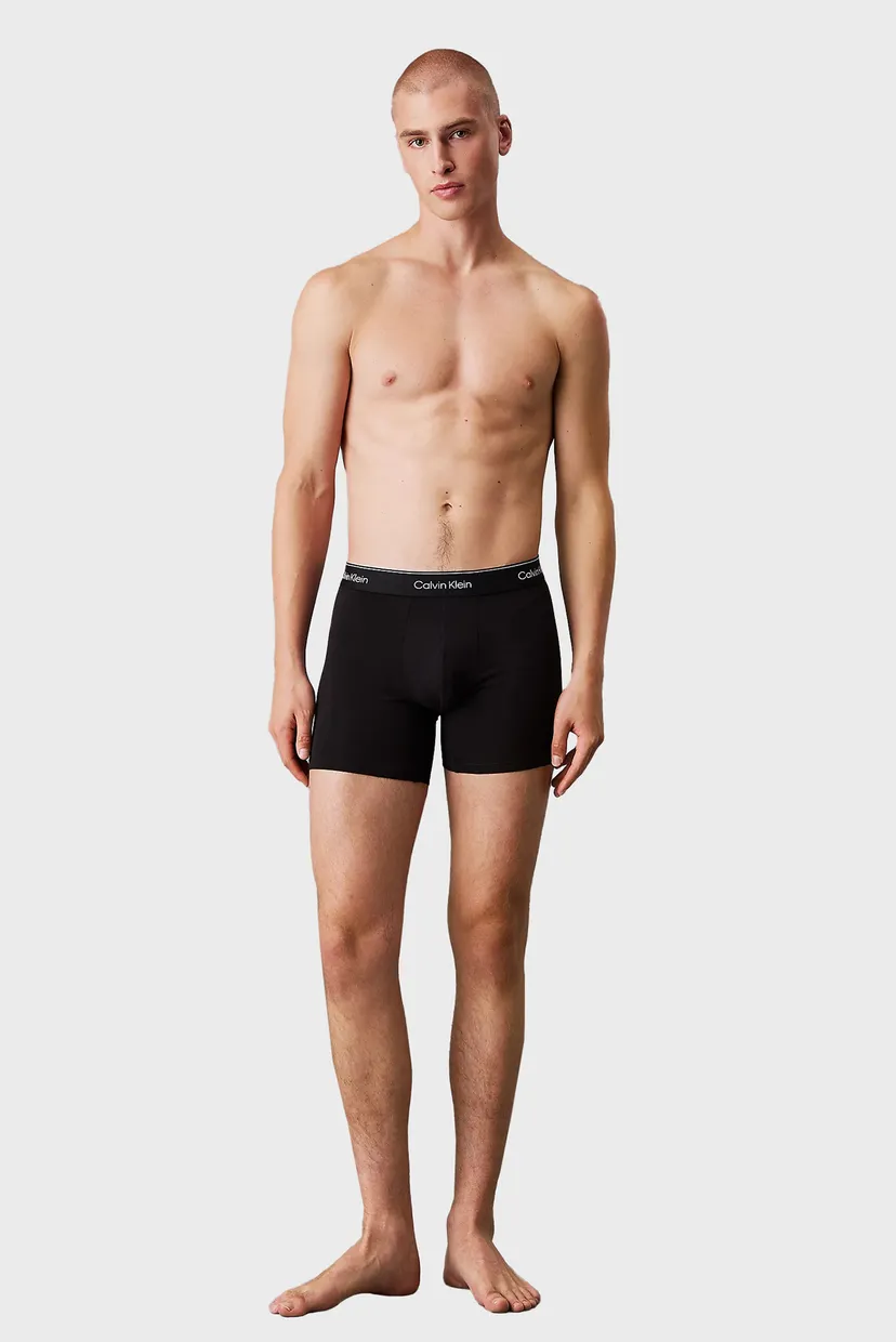 Мужские черные боксеры (3 шт) BOXER BRIEF 4