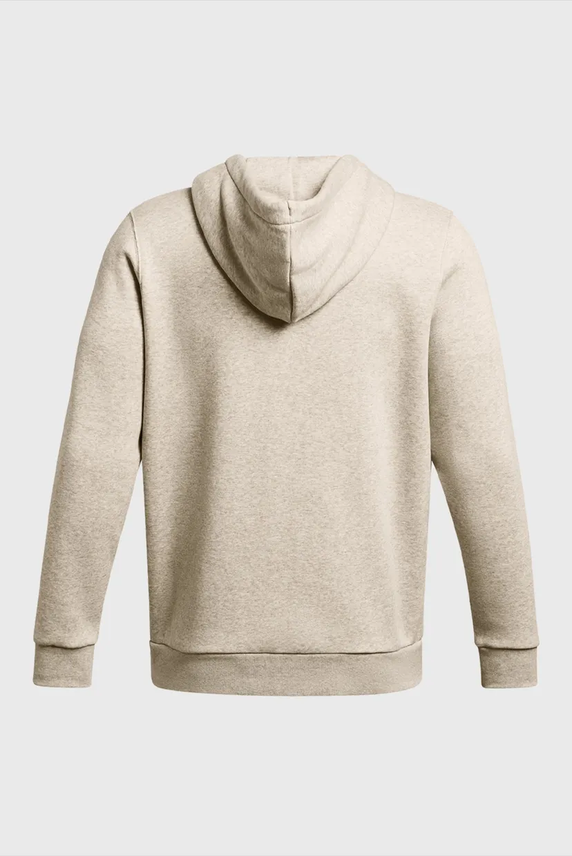 Мужское бежевое худи UA Essential Fleece FZ 5