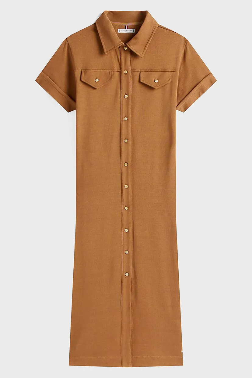 Платье/GOLD BUTTON MIDI SHIRT DRS 5