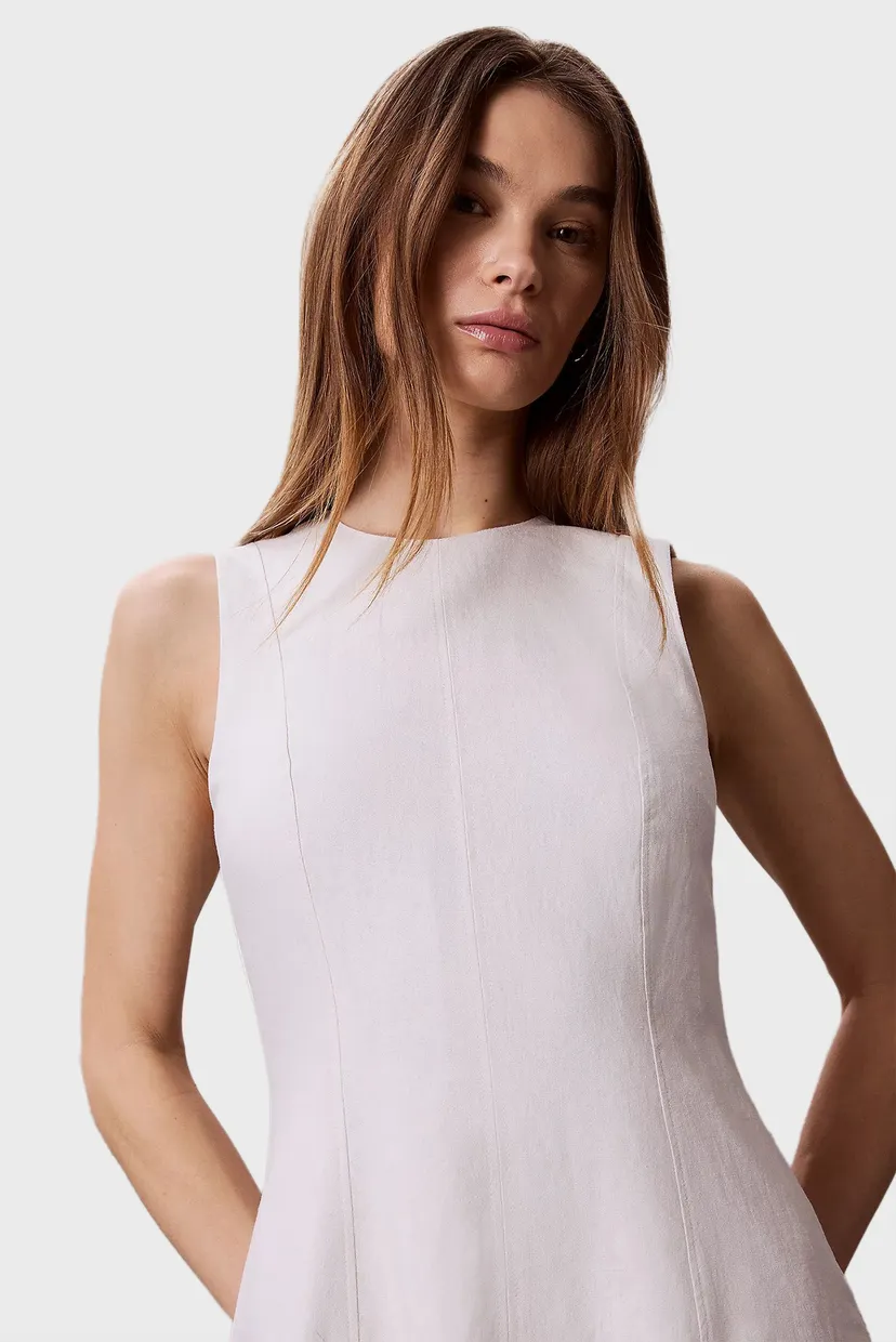 Платье LINEN PANEL SL MIDI DRESS 5