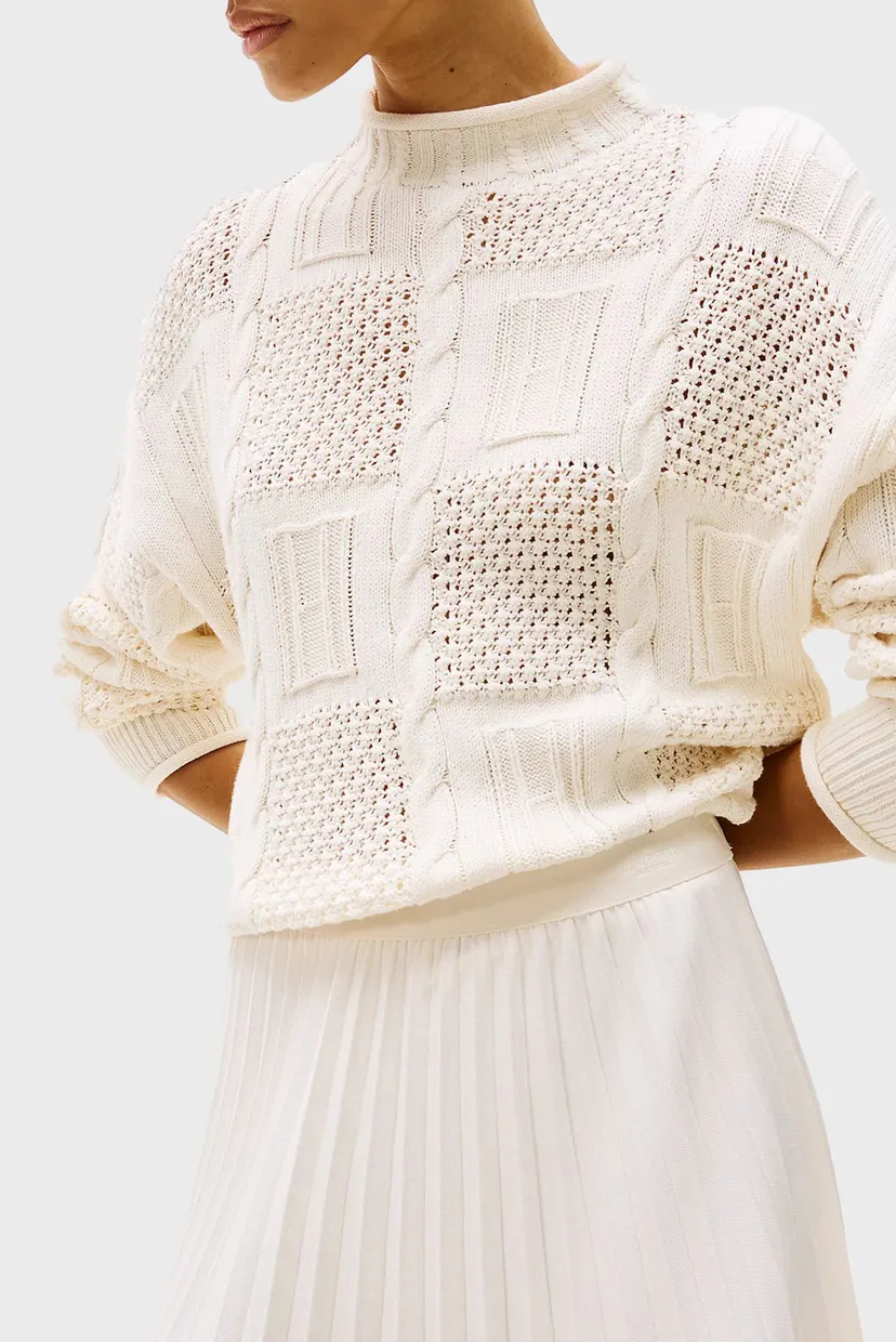 Женская белая плиссированная юбка FLUID PLEATED PULL ON 4