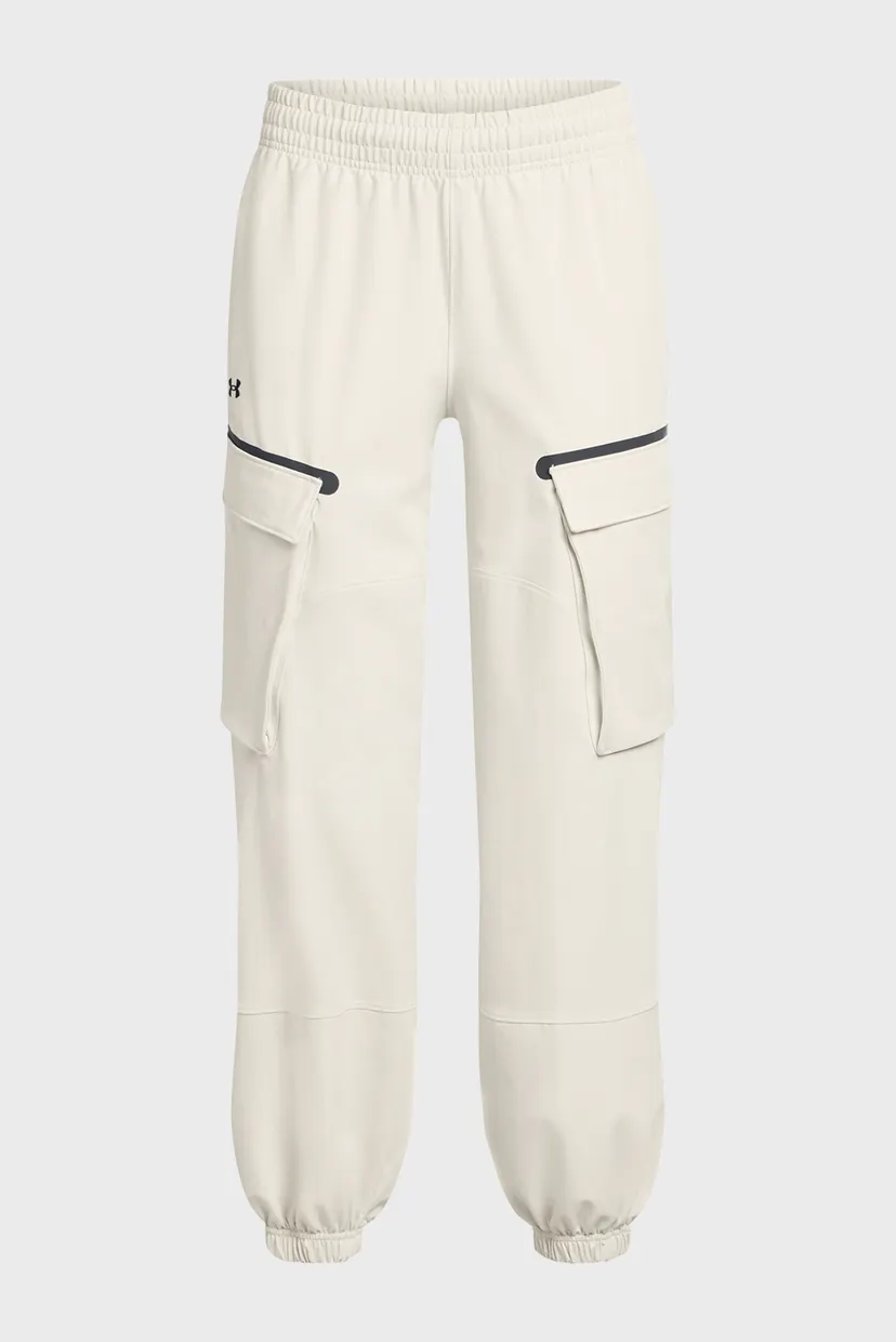 Женские бежевые спортивные брюки UA Unstoppable Cargo Pants 5