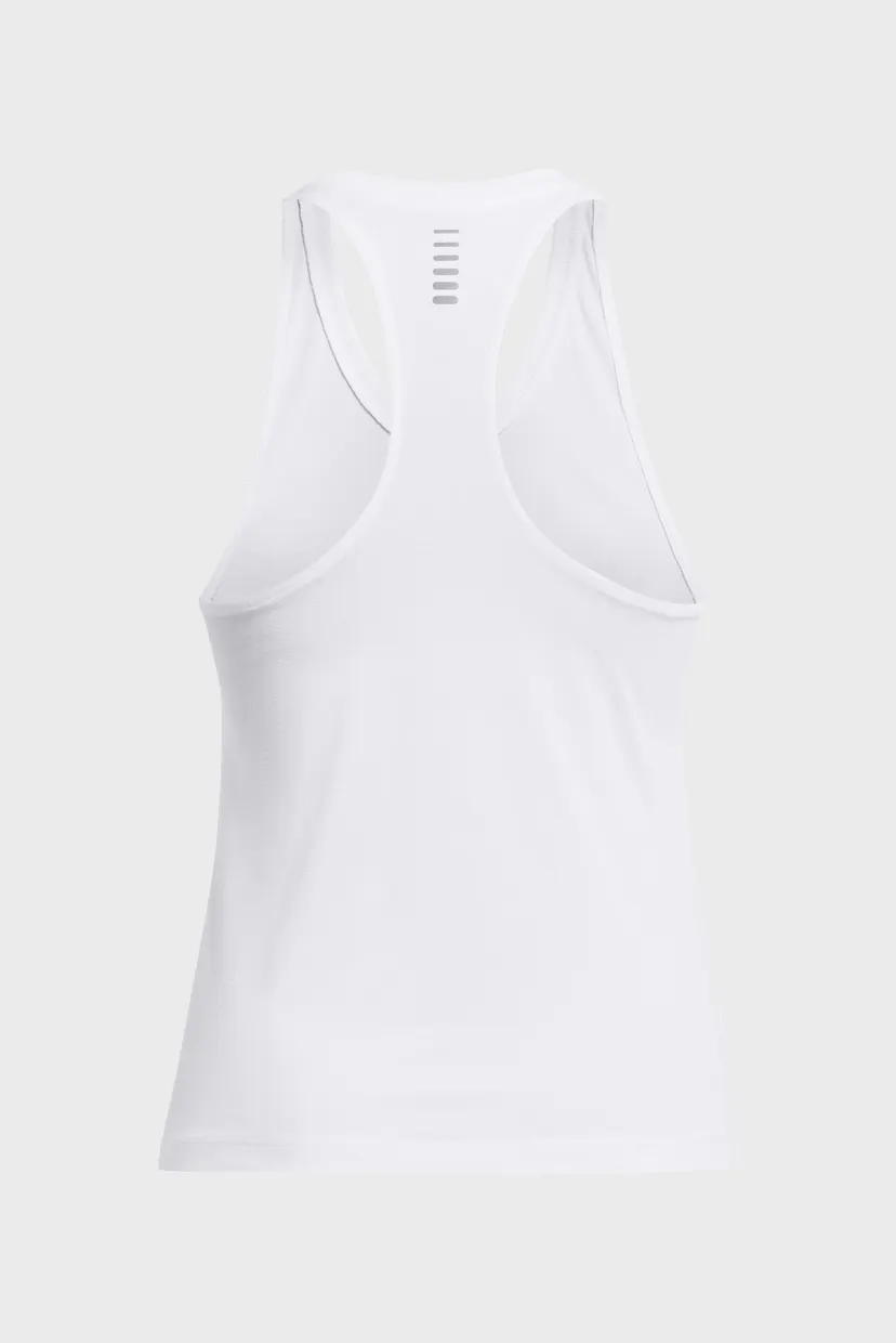 Женская белая майка UA Launch Singlet 4