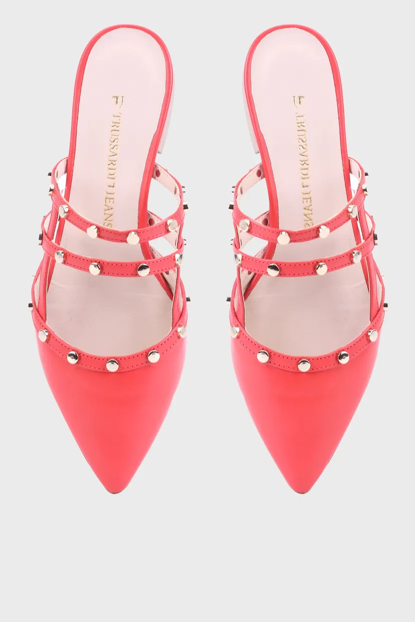 Мюли MULES FLAT LEATHER STUDS 4
