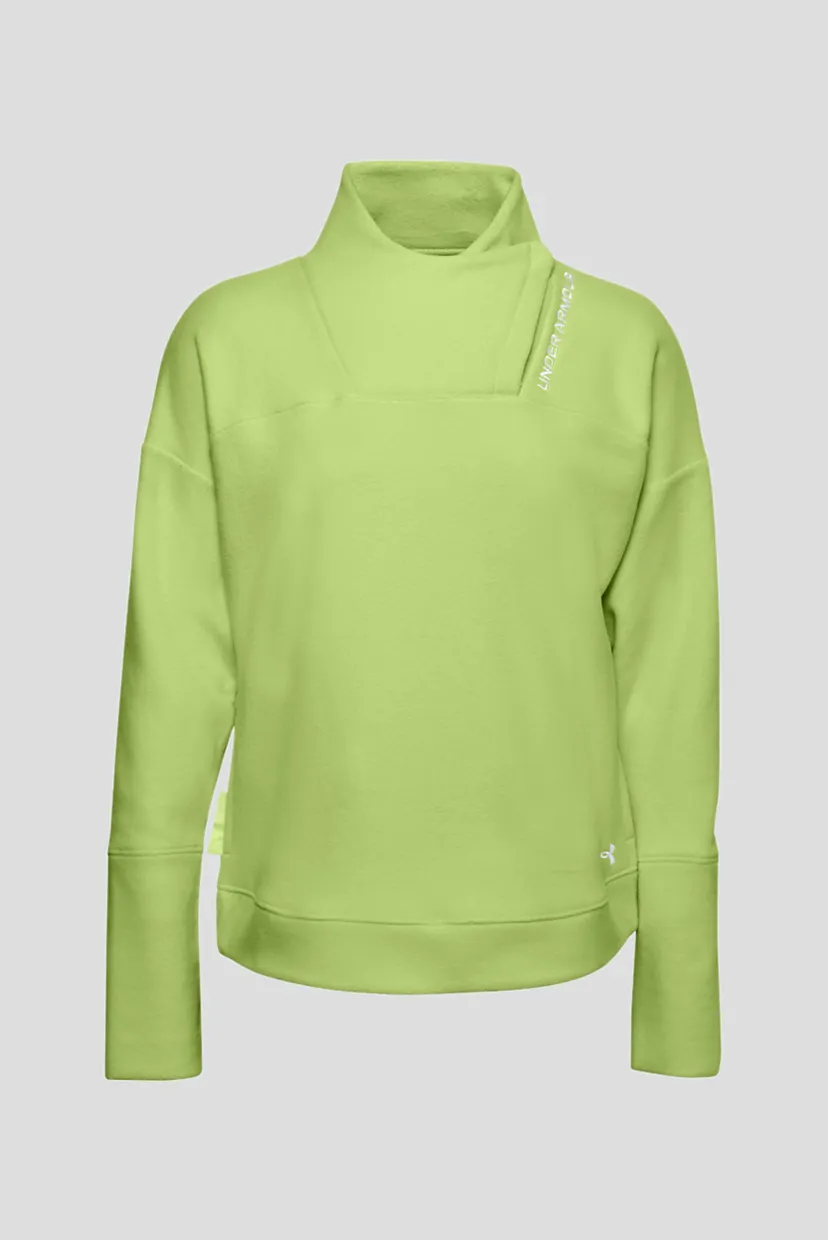 Женский салатовый свитшот Recover Fleece Wrap Neck 8
