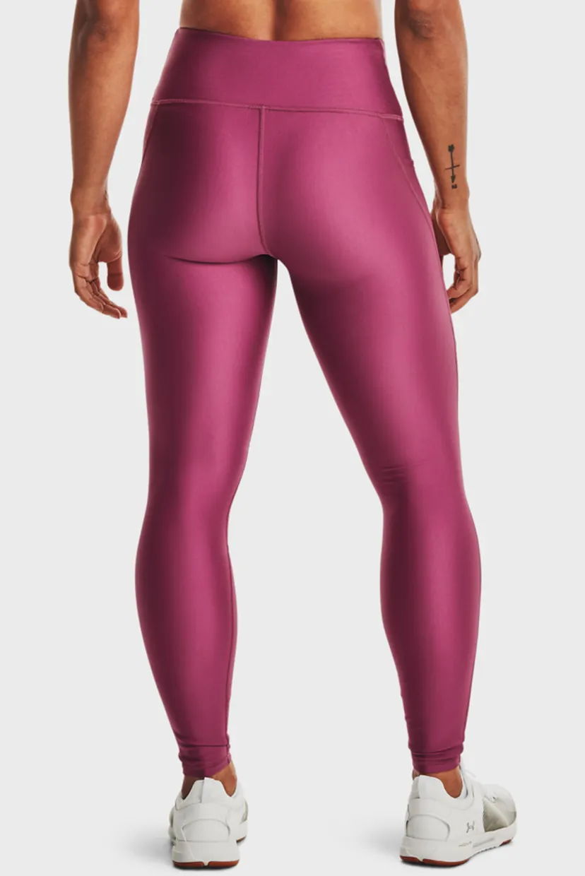 Женские розовые тайтсы UA HG Armour Shine Leg NS-PNK 9
