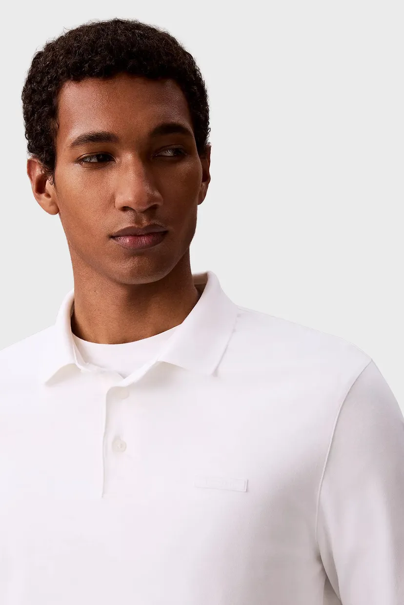 Поло с длинным рукавом/LS SLIM SUPIMA LOGO PATCH POLO 6