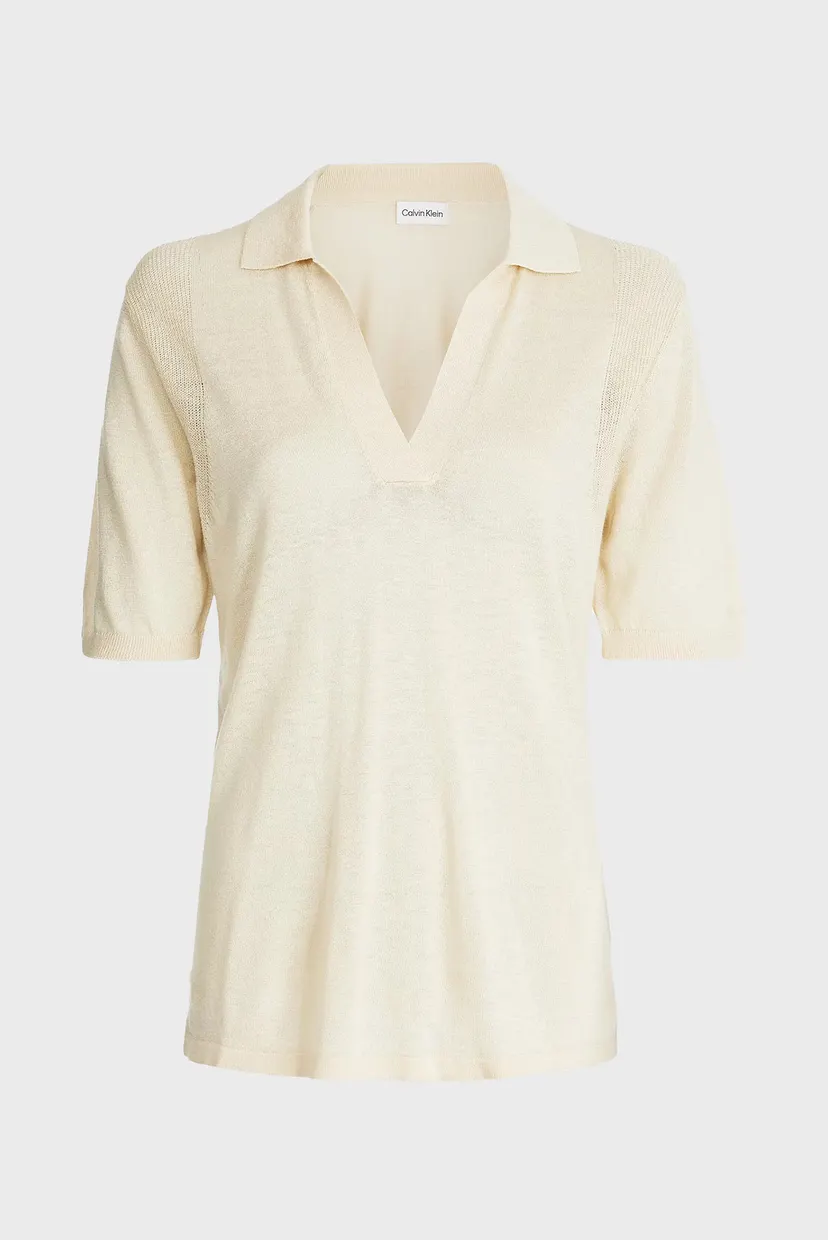 Футболка LYOCELL BLEND POLO SWEATER SS 5