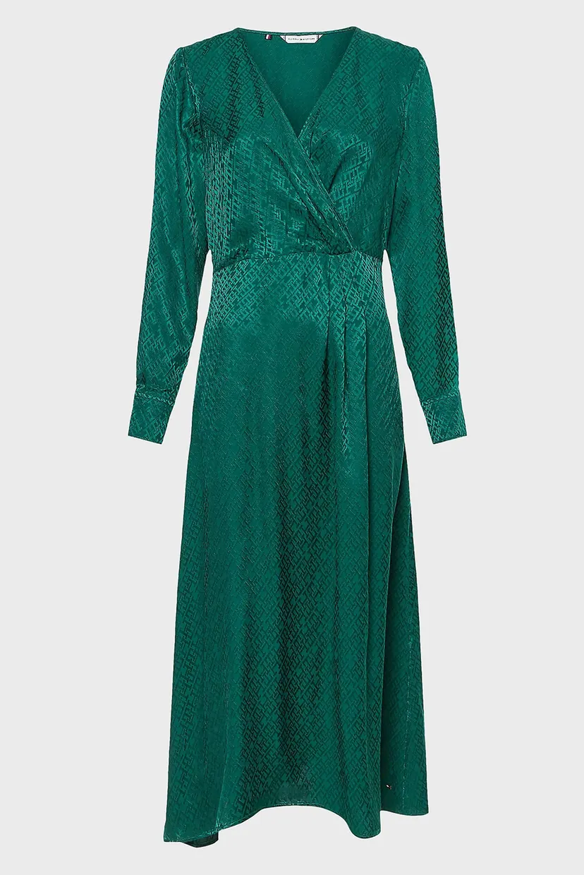 Платье VIS JACQUARD WRAP MIDI DRESS 5