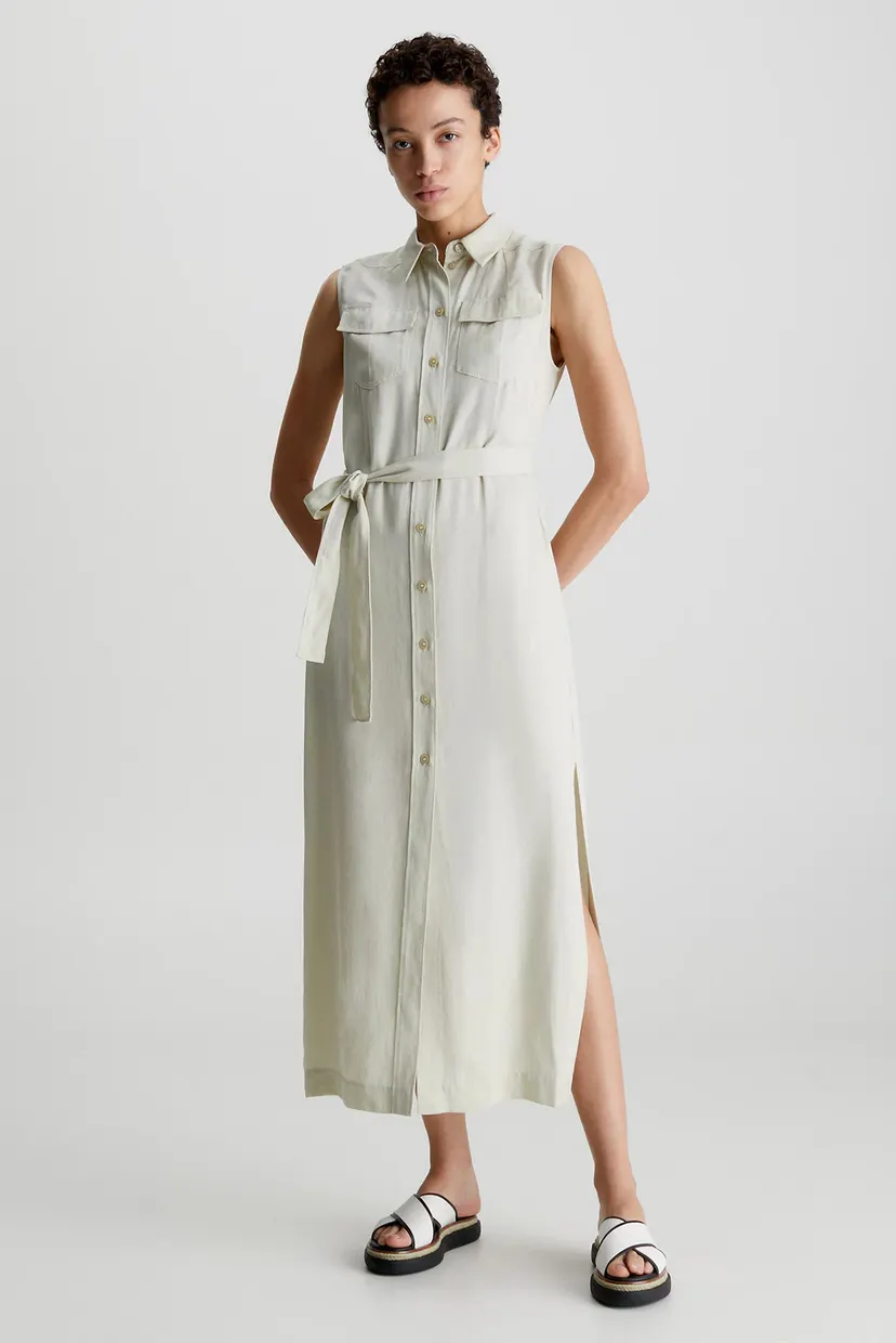Платье TENCEL SLEEVELESS SHIRT DRESS 6
