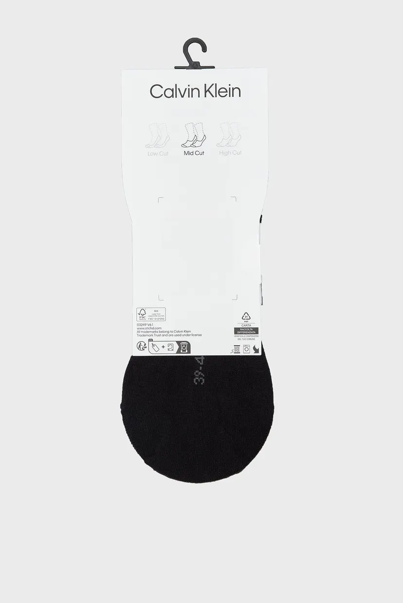 Следы CK MEN FOOTIE MID CUT 2P 5