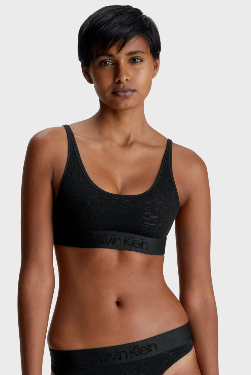 Женский черный бюстгальтер UNLINED BRALETTE 7