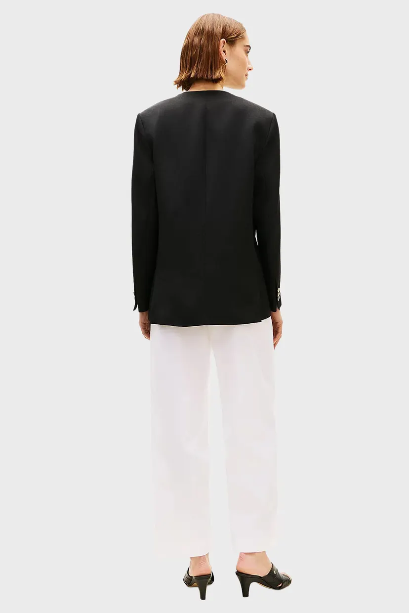 Пиджак LINEN VIS COLLARLESS BLAZER 3