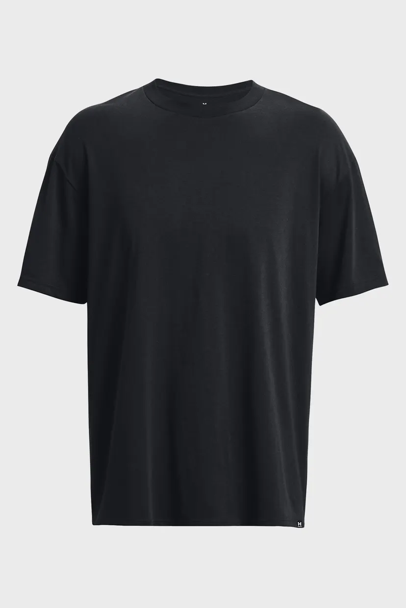 Мужская черная футболка UA M's Oversized HVYWT SS 5