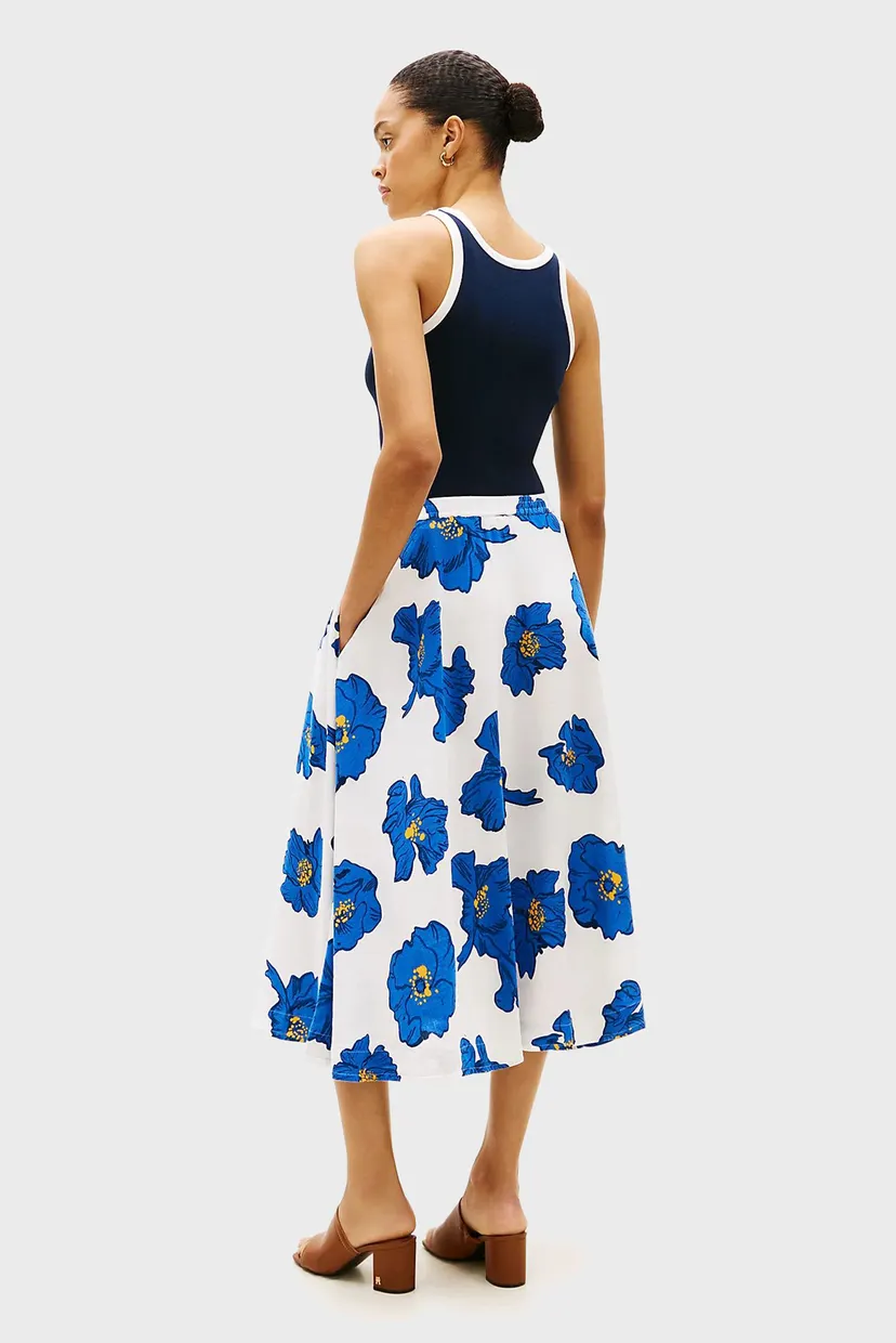 Юбка VIS LINEN VOLUME MIDI SKIRT 3