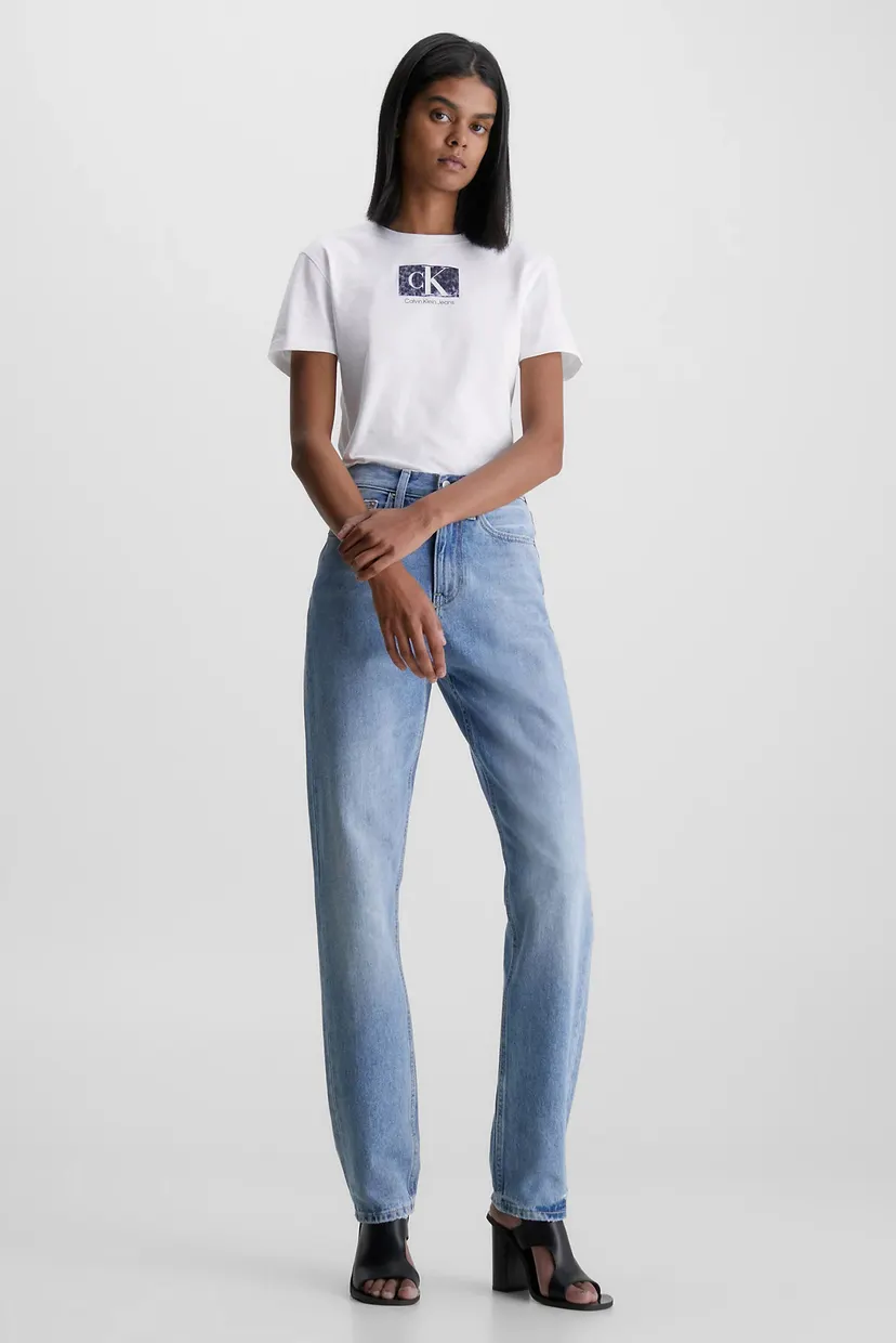 Женские голубые джинсы AUTHENTIC SLIM STRAIGHT 8