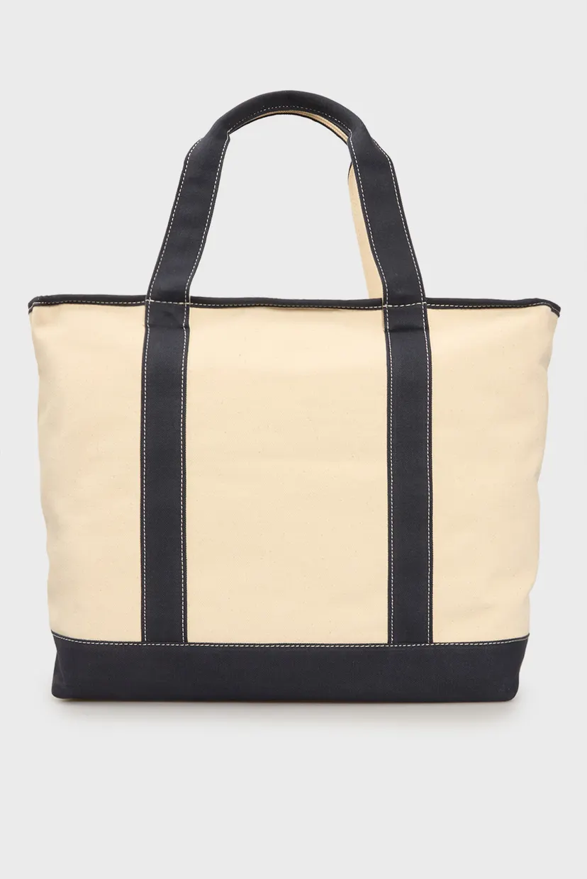 Женская бежевая сумка TH SUMMER CANVAS TOTE 4