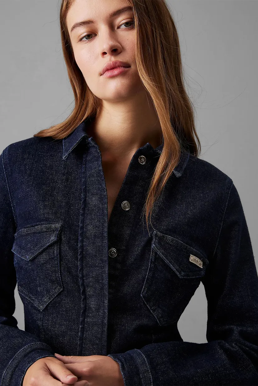 Көйлек DARTED LEAN SHIRT DENIM DRESS 4