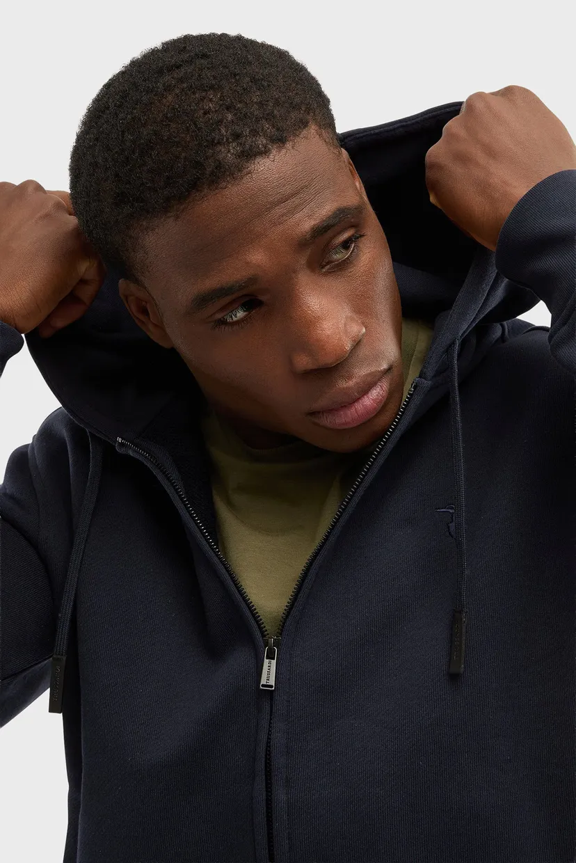 Худи MF503F01 ZIPPED HOODIE - ESSENTIAL LEVRIERO - DIAGONAL FRENCH TERRY 4
