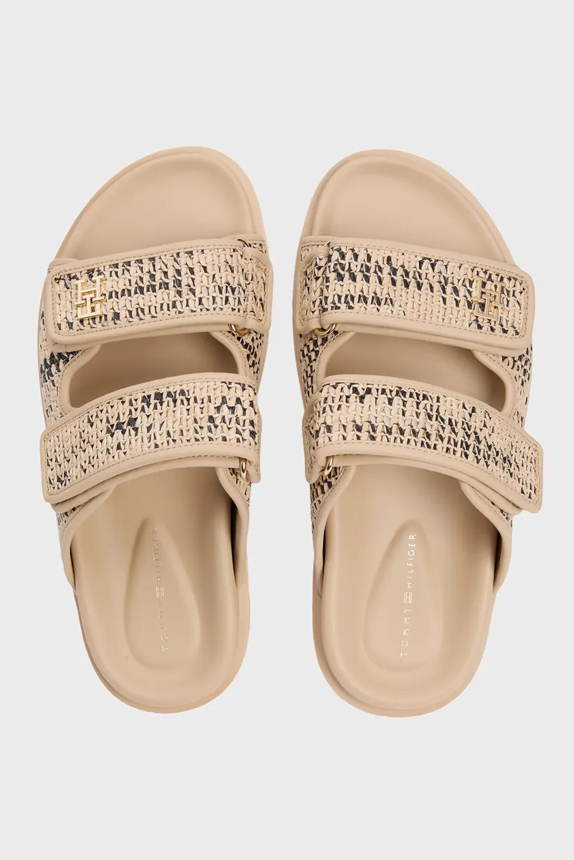 Сандалии DOUBLE STRAP RAFFIA SANDAL 6