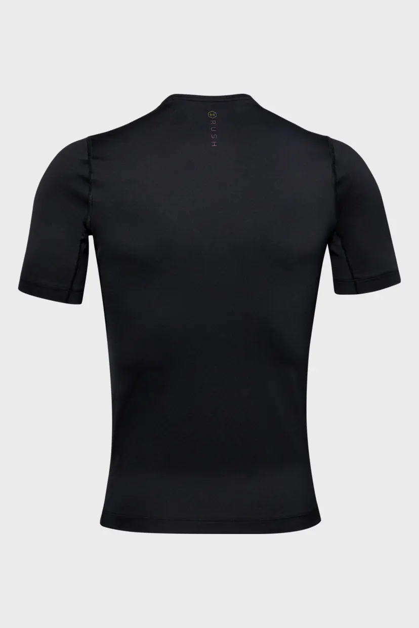 Мужская черная компрессионная футболка UA HG Rush Compression SS 11