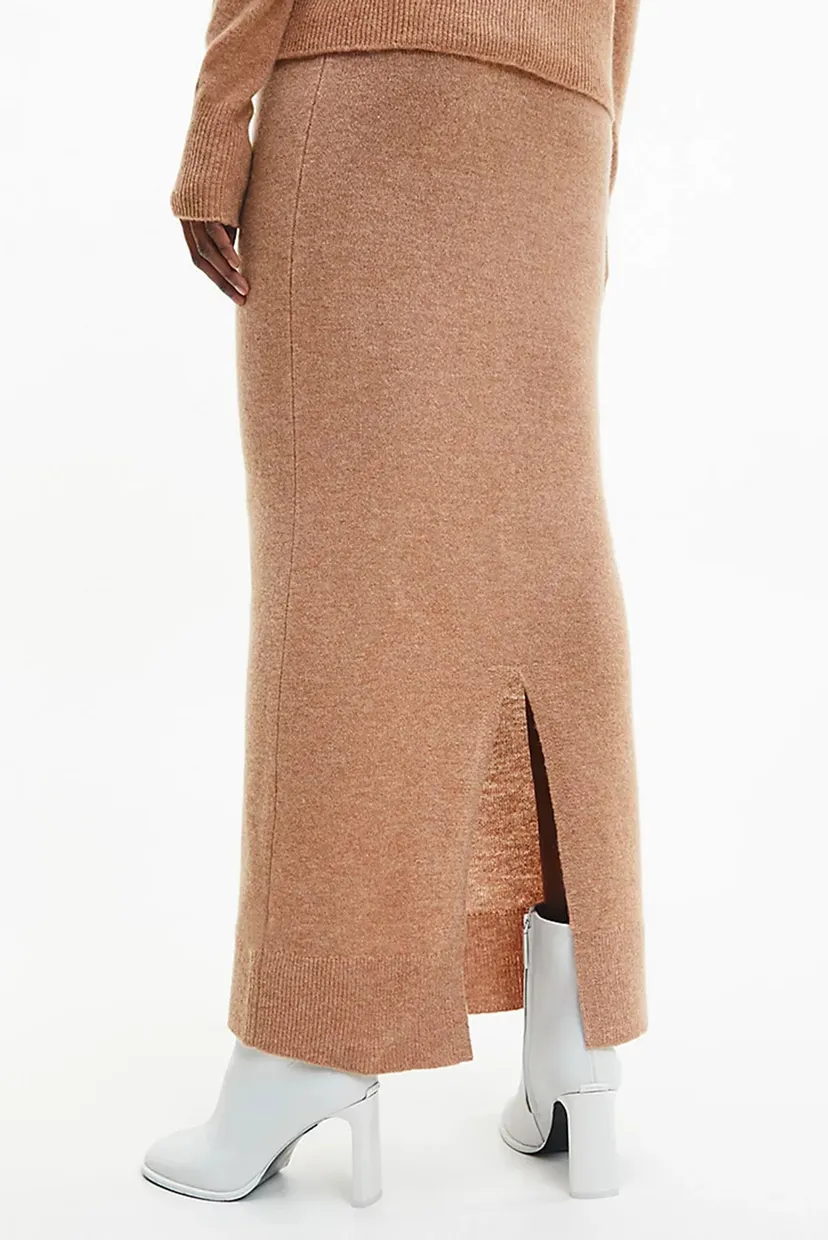 Юбка RECYCLED WOOL FITTED MIDI SKIRT 3