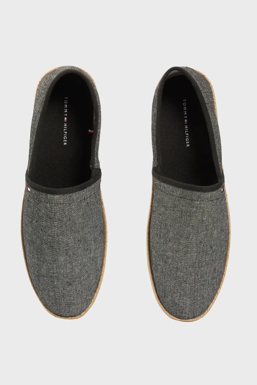 Мужские темно-серые эспадрильи HILFIGER CHAMBRAY ESPADRILLE 4