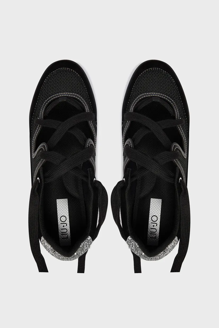 Кроссовки LEWIS 03 - SNEAKER MESH COW SUEDE GLITT BLACK 5