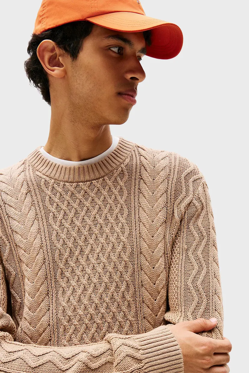 Свитер TJM SLM BADGE CABLE KNIT SWEATER 4