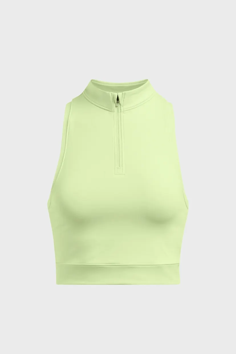 Женский салатовый топ UA Run Anywhere Crop Tank 4