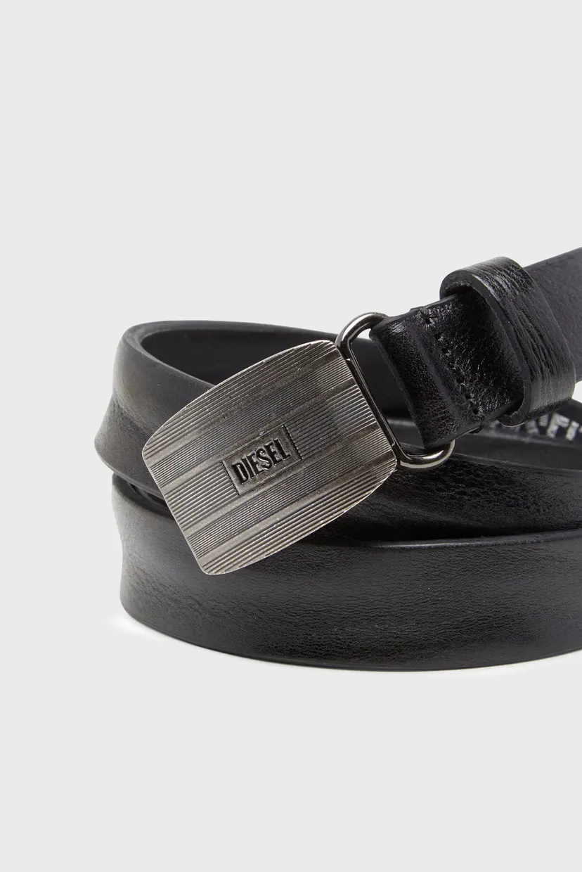Ремень DIESEL LOGO B-BISCOTTO STRIPED BELT 3