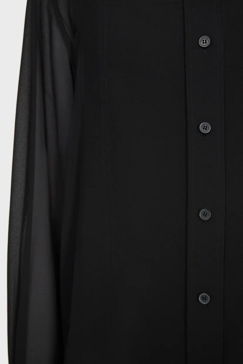 Женская черная блуза GEORGETTE CUT OUT BLOUSE 3