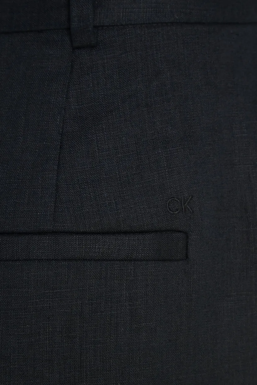 Брюки LINEN SLIM STRAIGHT CROPPED PANT 6