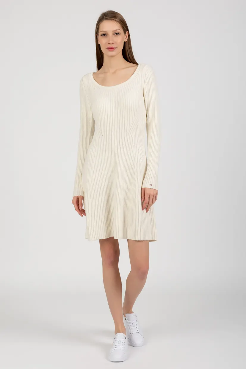 Платье FIT&FLARE SCOOP NECK RIBS DRESS 5