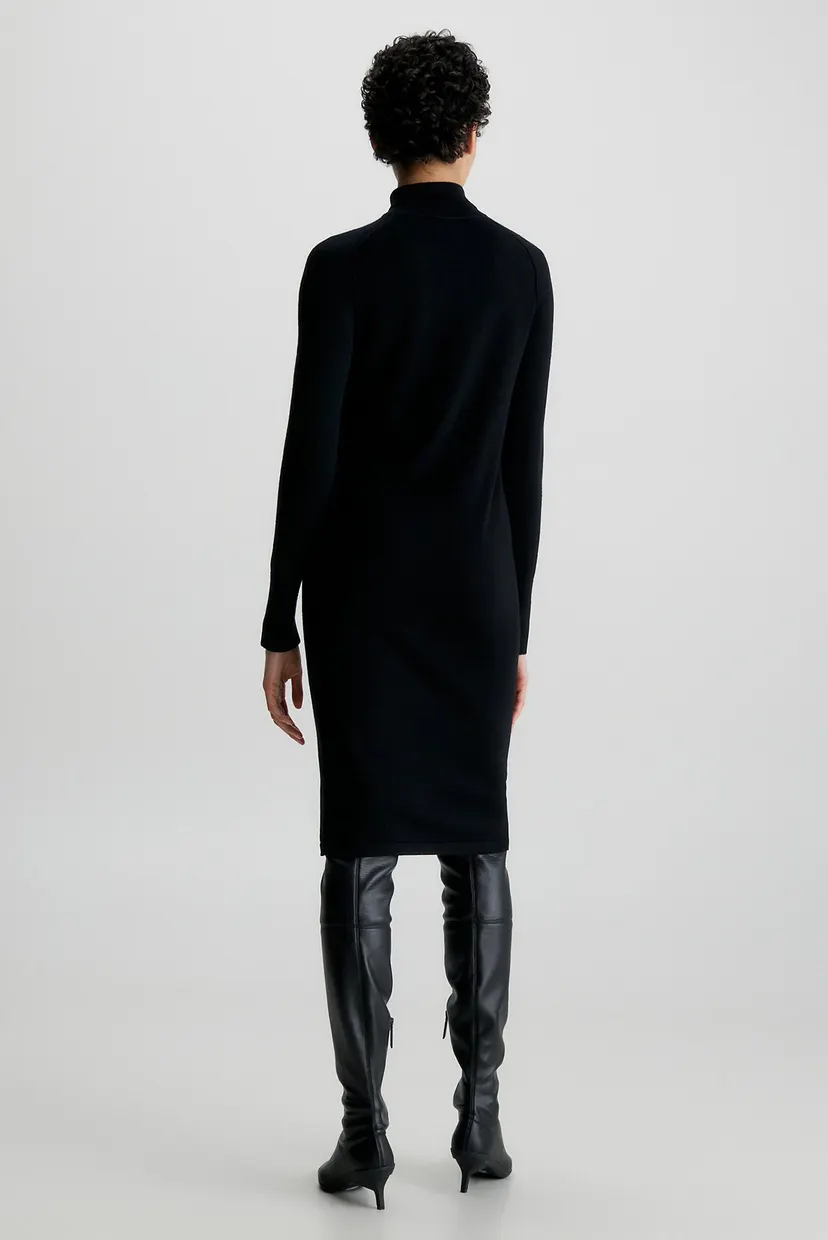 Платье EXTRA FINE WOOL HIGH-NK DRESS 3