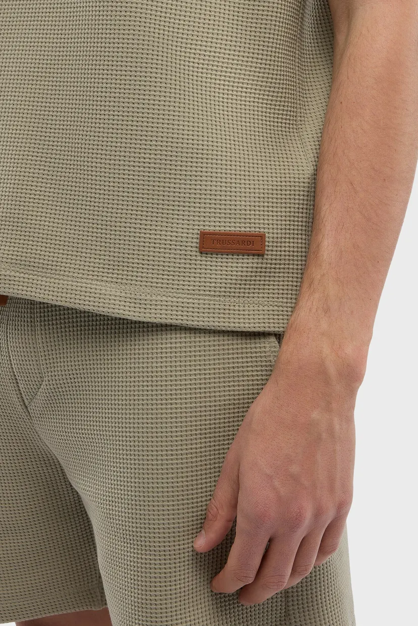 Футболка MTP00F06 TEXTURED WAFFLE JERSEY POLO SHIRT 4
