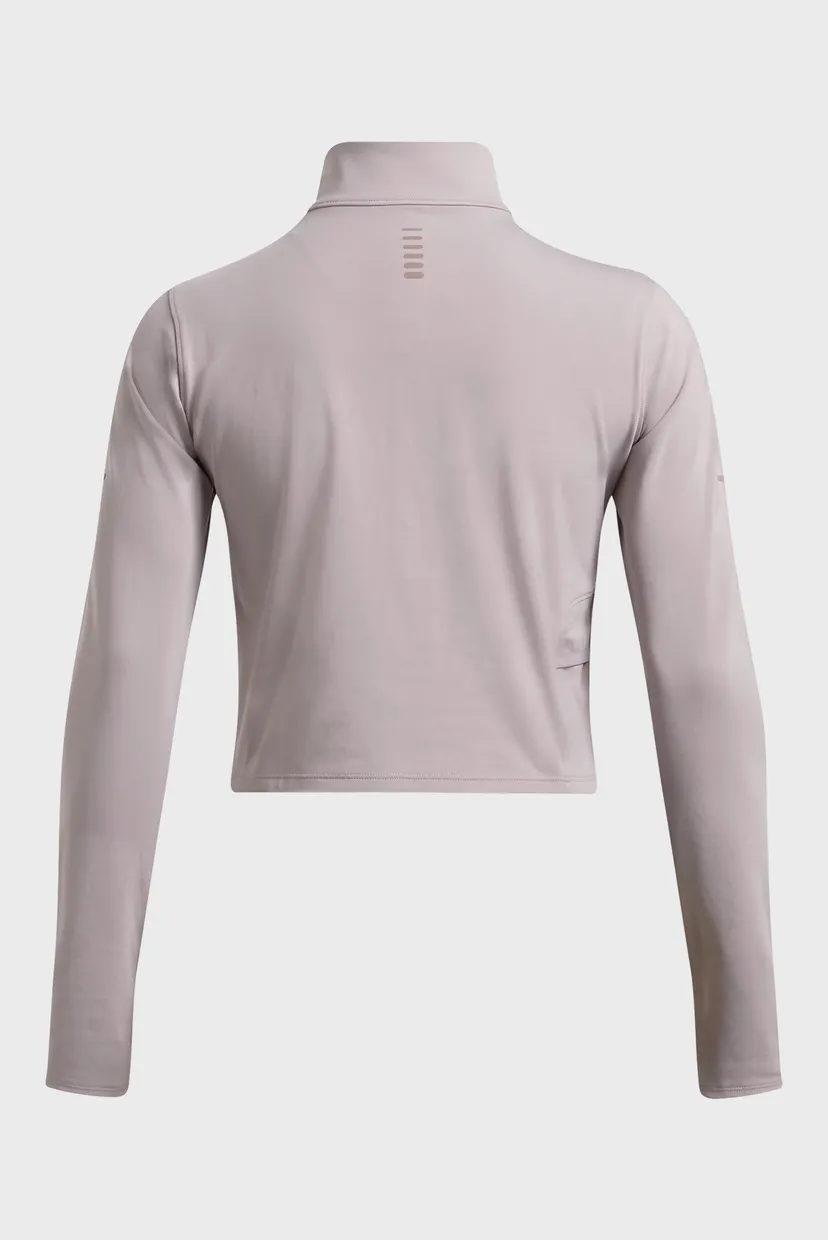 Женская пудровая спортивная кофта UA Launch Elite Half Zip 4