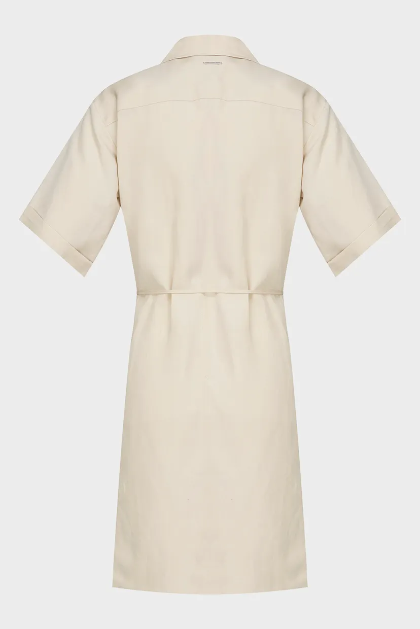 Платье/LINEN BLEND RELAXED SHIRT DRESS 6