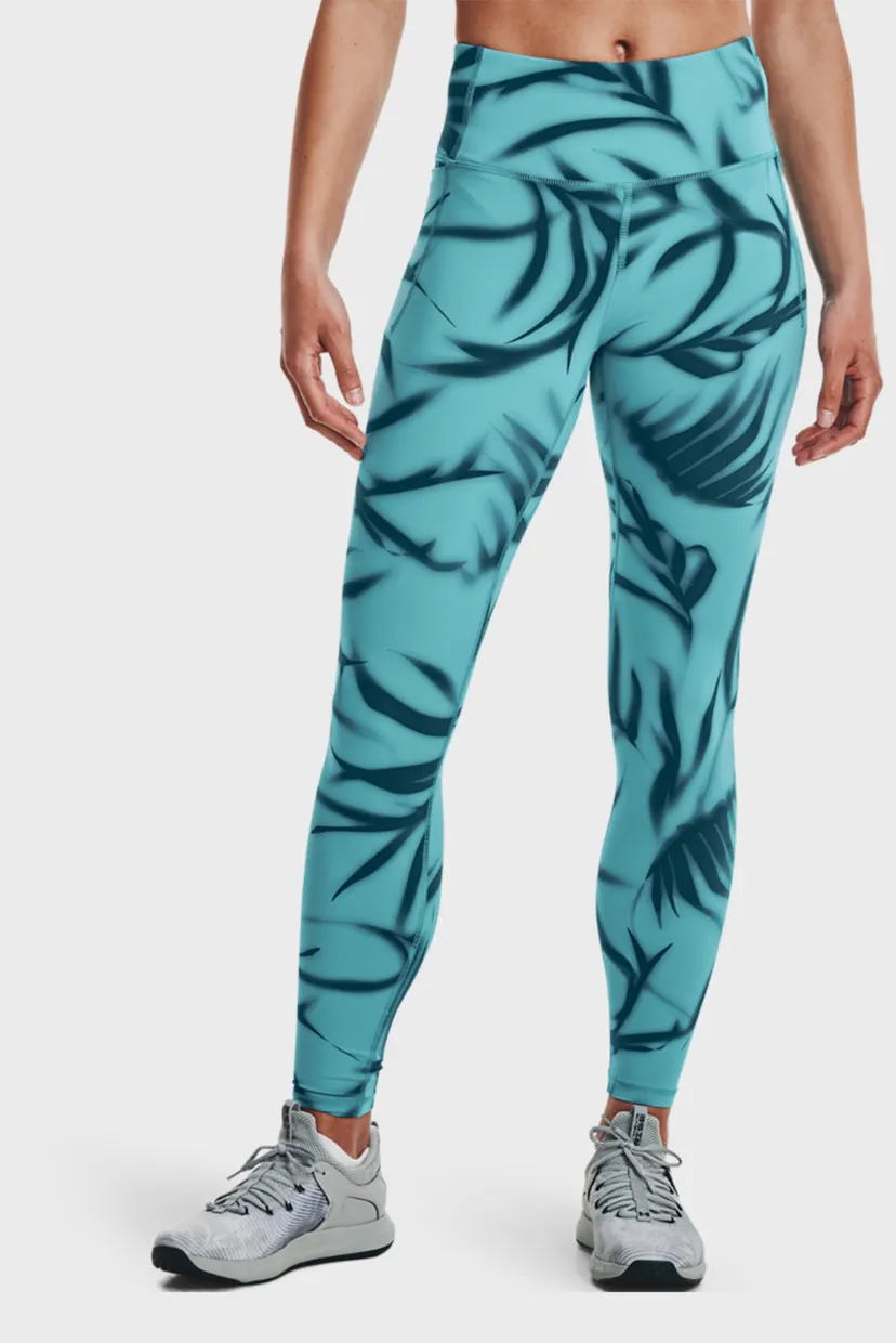 Женские бирюзовые тайтсы UA Meridian Printed Legging 7