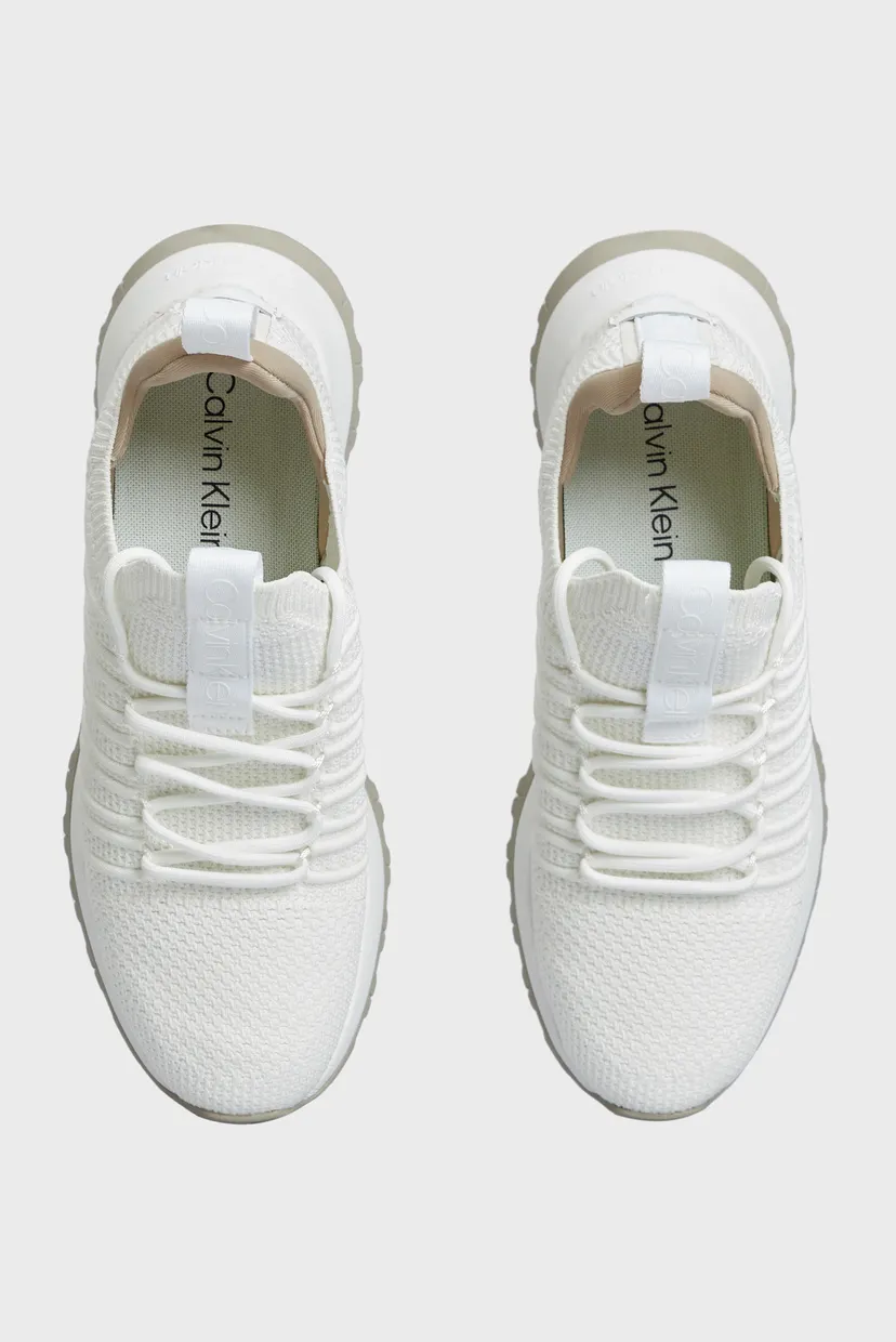 Женские белые кроссовки KNIT RUNNER LACE UP 9