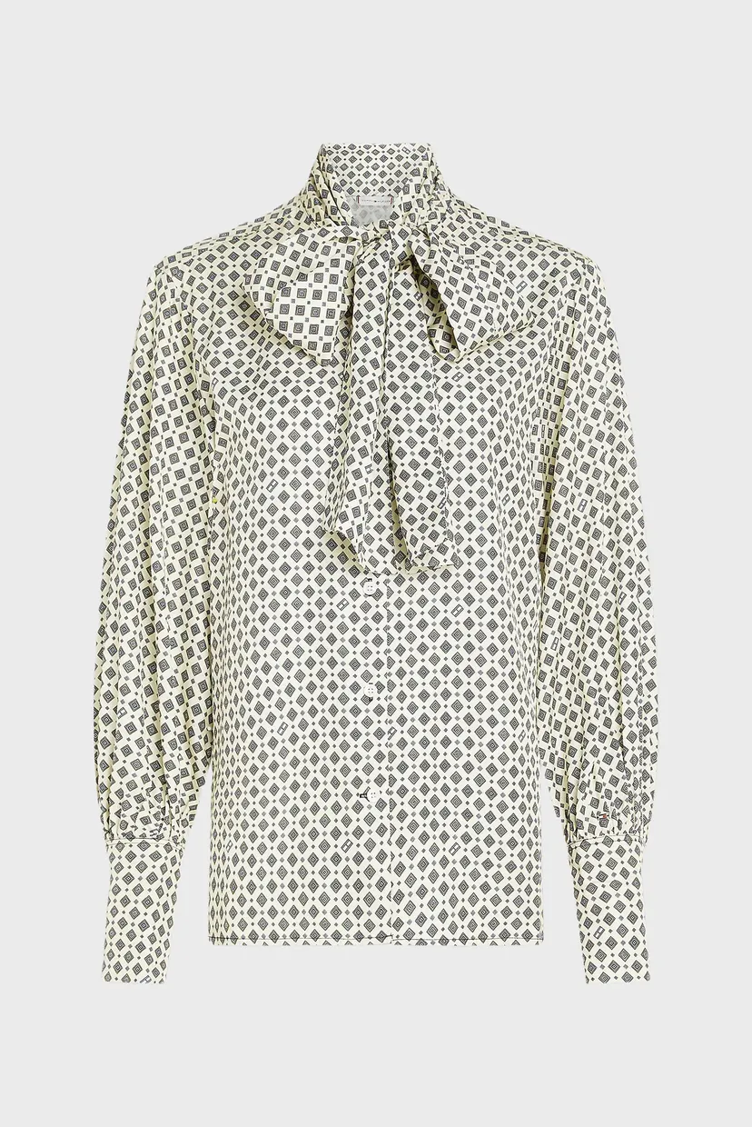 Блузка FOULARD TIE NECK LS BLOUSE 6