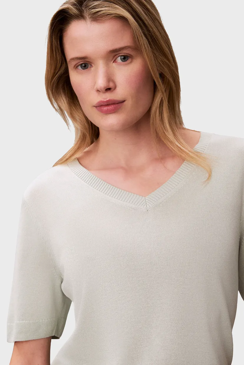 Топ FINE GAUGE VISCOSE VNECK TEE 5